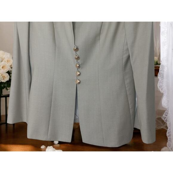 ESCADA by Margaretha Ley Blazer Jacket 100% Wool Silk Lining Size 38 - Picture 9 of 15